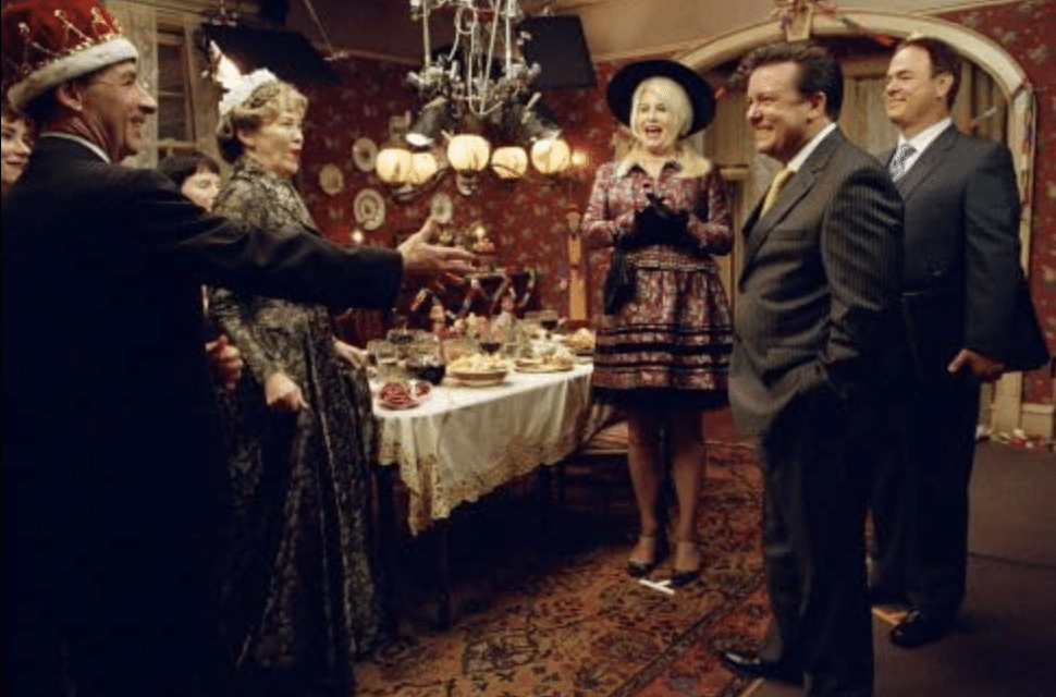 Catherine O'Hara, Jennifer Coolidge, Ricky Gervais, Larry Miller, and Harry Shearer in "For Your Consideration."